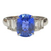 Platinum GIA Certified Sapphire & Diamond Ring