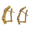 Vintage 14K Two Tone Diamond Earrings