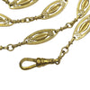 Antique 18K Yellow Gold 42" Long Guard Chain