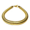 Vintage 18K Yellow Gold Tubogas Bracelet