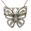 VAN CLEEF & ARPELS 18K White Gold Butterfly Diamond Pendant Brooch