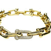 Tiffany & Co. 18K Yellow Gold Diamond HardWear Large Links Bracelet