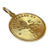 14K Gold Leo Zodiac Charm Pendant