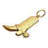 Vintage 14K Western Boot Charm Pendant