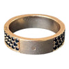 HERMÉS Collier de Chien 18K Rose Gold Black Spinel Ring