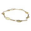 Vintage 14K Yellow Gold Tennis Racket Bracelet