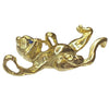 Vintage 14K Gold Playful Kitten Pendant