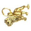 Vintage 14K Gold Lion Charm Pendant