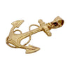 Vintage 14K Gold Large Anchor Pendant