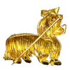 Vintage 18K Dog Brooch