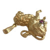 Vintage 14K Gold Leo Pendant