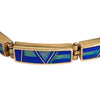 Donald Douglas Navajo Opal Lapis Lazuli Inlay 14K Bracelet