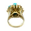 Vintage 14K Turquoise & Diamond Ring