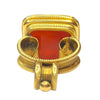 Forsyth Clan Large Carnelian Intaglio Seal 14K Gold Fob Pendant