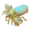 Vintage 18K Opal and Diamond Bug Fly Pendant Brooch