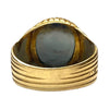 Vintage 18K Gold Hematite Intaglio Ring