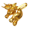 Large 18K Gold Elephant Pendant