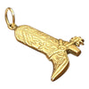 Vintage 14K Western Boot Charm Pendant