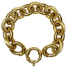 Vintage 14K Yellow Gold Large Oval Links Bracelet