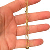 18K Yellow Gold Paperclip Chain Bracelet