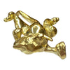 Vintage 14K Gold Playful Kitten Pendant