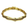 Vintage 14K Gold Bamboo Bangle Bracelet