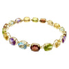 Vintage 14K Yellow Gold Multi Gemstone Bracelet