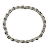 14K White Gold Sapphire & Diamond Tennis Bracelet