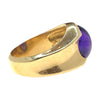 Vintage 14K Gold Amethyst Cabochon Ring