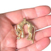 Vintage 14K Panther Pendant with Diamonds