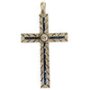 Antique 18K Diamond Cross Pendant