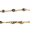 Vintage 14K Yellow Gold Amethyst Bracelet