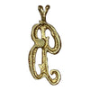 Vintage 14K Gold Letter B Pendant