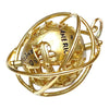 Vintage 14K Yellow Gold Globe Charm