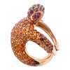 Vintage Boucheron Paris 18K Yellow Gold Sculptural Octopussy Ring