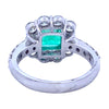 Platinum Certified Columbian Emerald & Diamond Ring