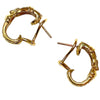 Vintage David Yurman 18K Diamond Cable Buckle Earrings