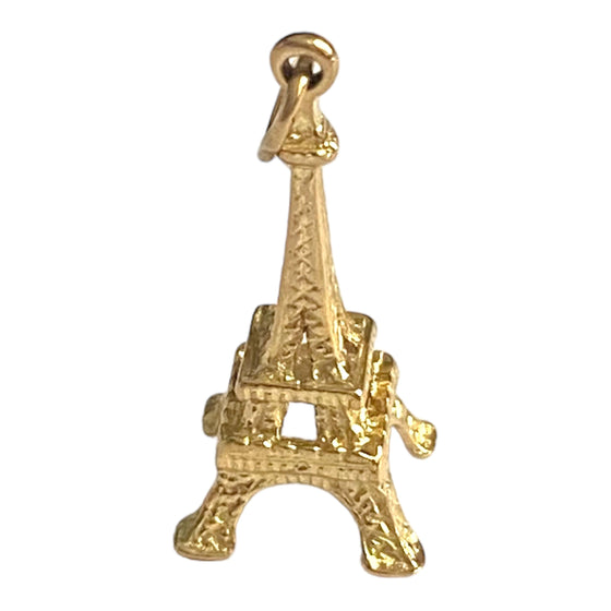 Vintage 14K Eiffel Tower Charm Pendant