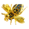 Vintage 14K Sapphire Bee Pin Pendant