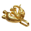 Large 18K Gold Elephant Pendant