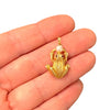 Vintage 14K Ruby & Pearl Frog Pendant