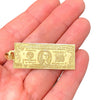 Vintage 14K Large 100 Dollar Bill Pendant