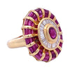 Vintage Le Vian 18K Ruby & Diamond Ring