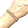 Vintage Mid Century 14K Gold Diamond Bracelet