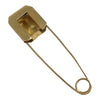 Vintage 14K Large Citrine Safety Pin