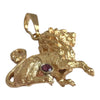 Vintage 14K Gold Leo Pendant