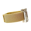 Vintage 18K Diamond Mesh Band Ring