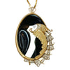 Erté Beauty and the Beast 14K Yellow Gold Necklace