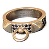 HERMÉS Collier de Chien 18K Rose Gold Black Spinel Ring