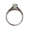 Vintage 18K White Gold Diamond Solitaire Ring